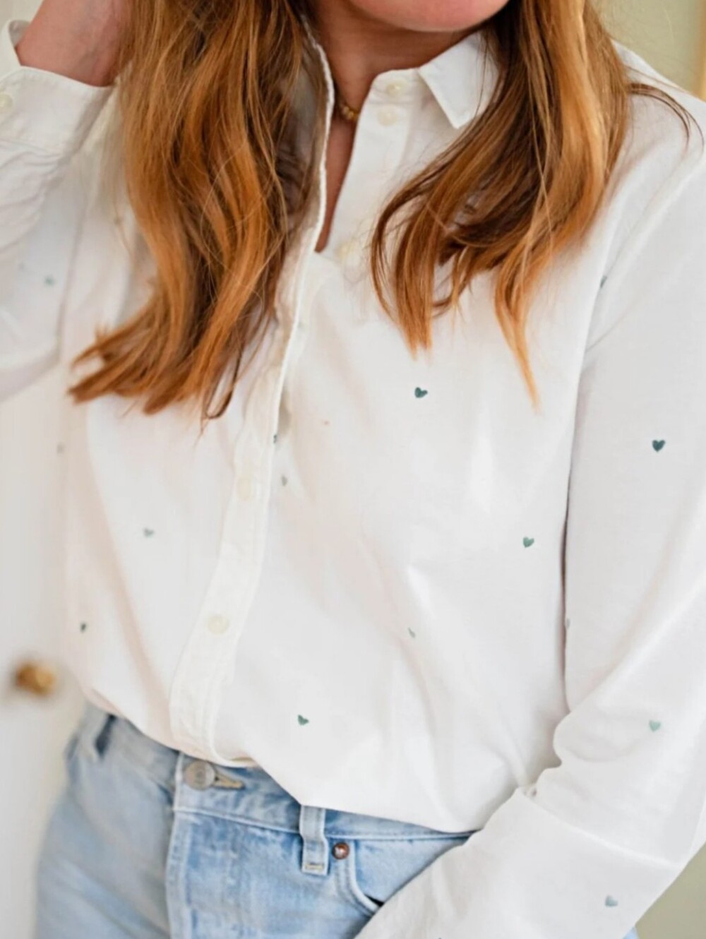TOMBOY SHIRT - MULTI GREEN COLOR